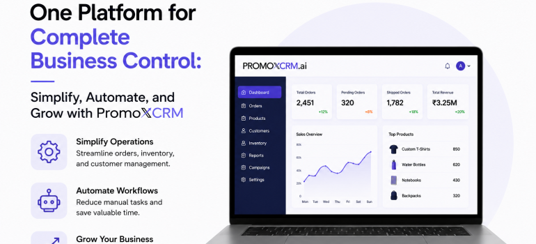 One Platform for Complete Business Control: Simplify, Automate, and Grow with PromoXCRM